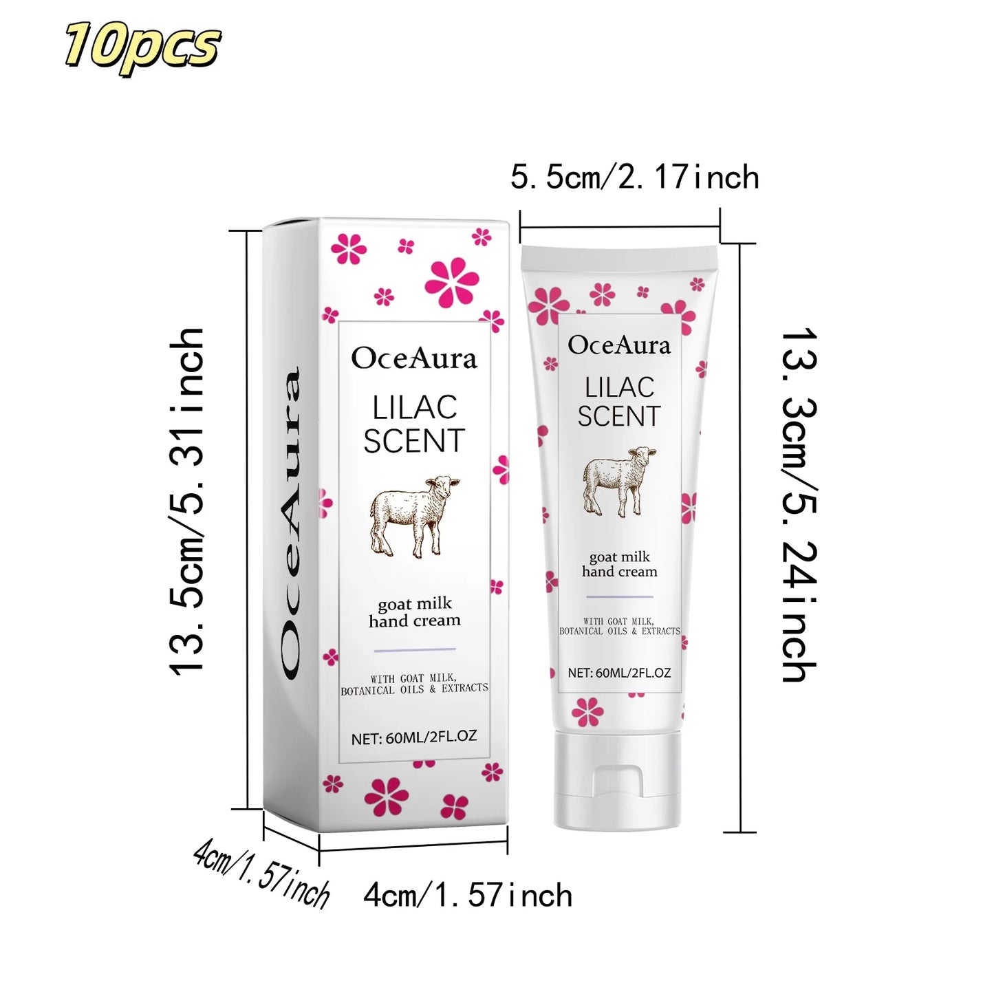 OceAura Goat Milk Hand Cream Cream Nourishing Moisturizes Soothes Hand Skin Whitening And Brightening Skin Care Product