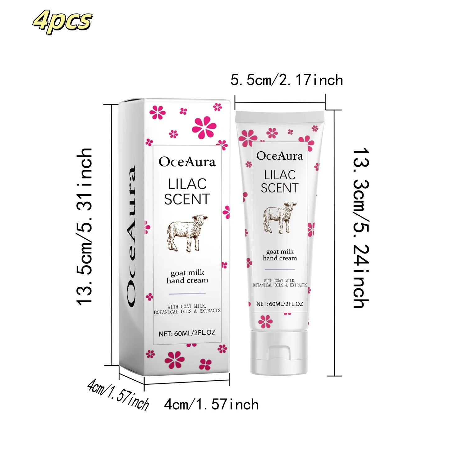 OceAura Goat Milk Hand Cream Cream Nourishing Moisturizes Soothes Hand Skin Whitening And Brightening Skin Care Product