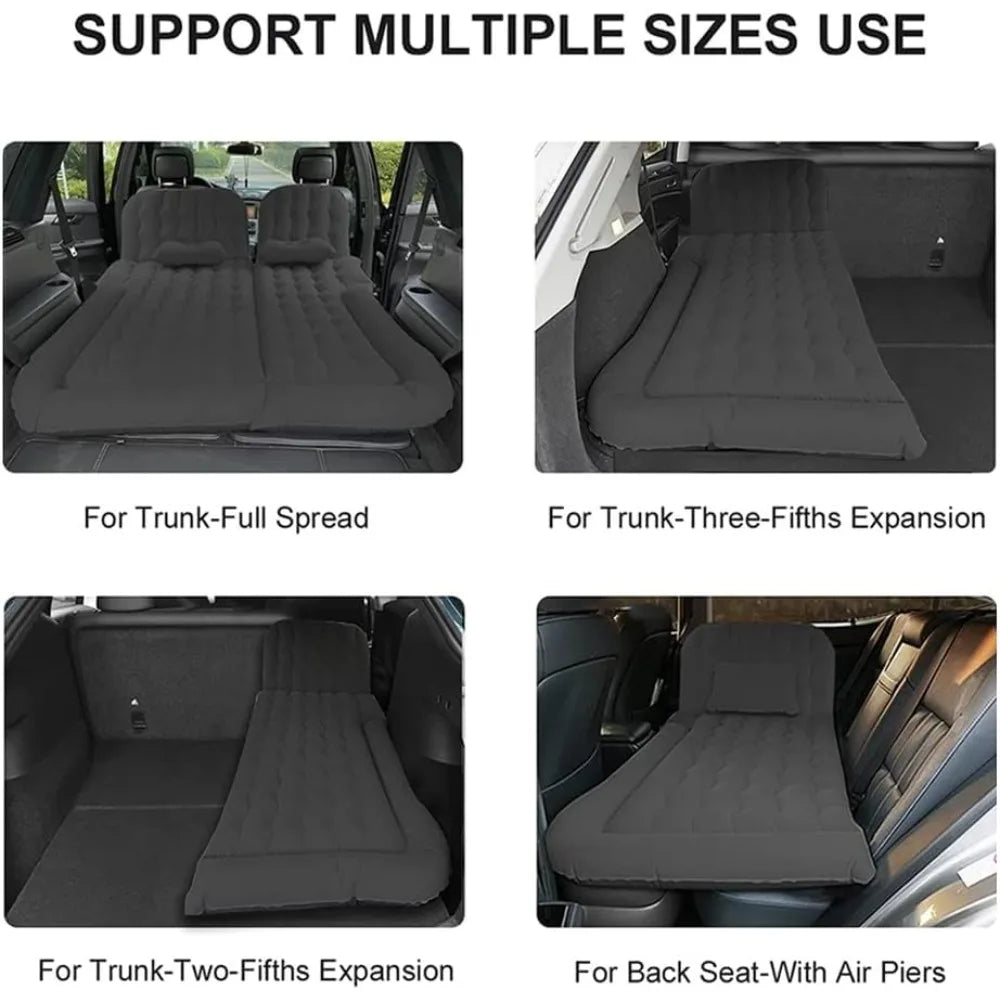 ® SUV Air Mattress Car Camping Travel Bed, Car Air Mattress Back Seat Bed,Thickened Inflatable Mattress with Two Air Pillow, Ful