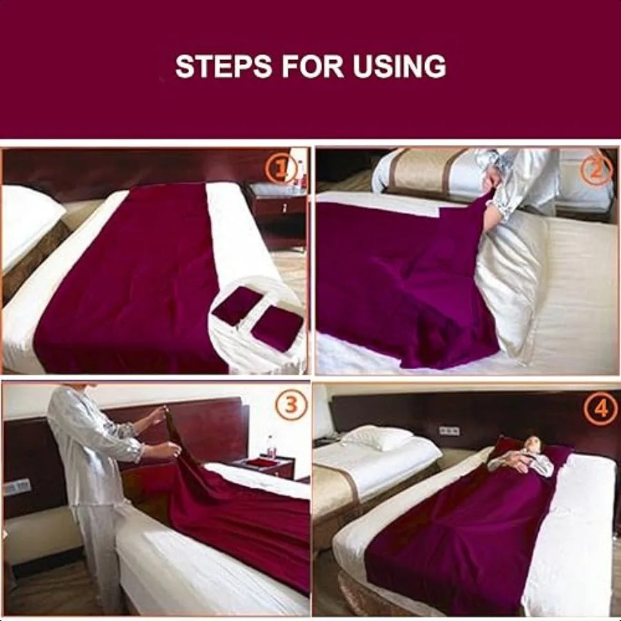 Sleeping Bag Liner Portable Travel Sleeping Sack Sheets Lightweight and Compact Camping Sheets for Adults Comfortable Liners fo