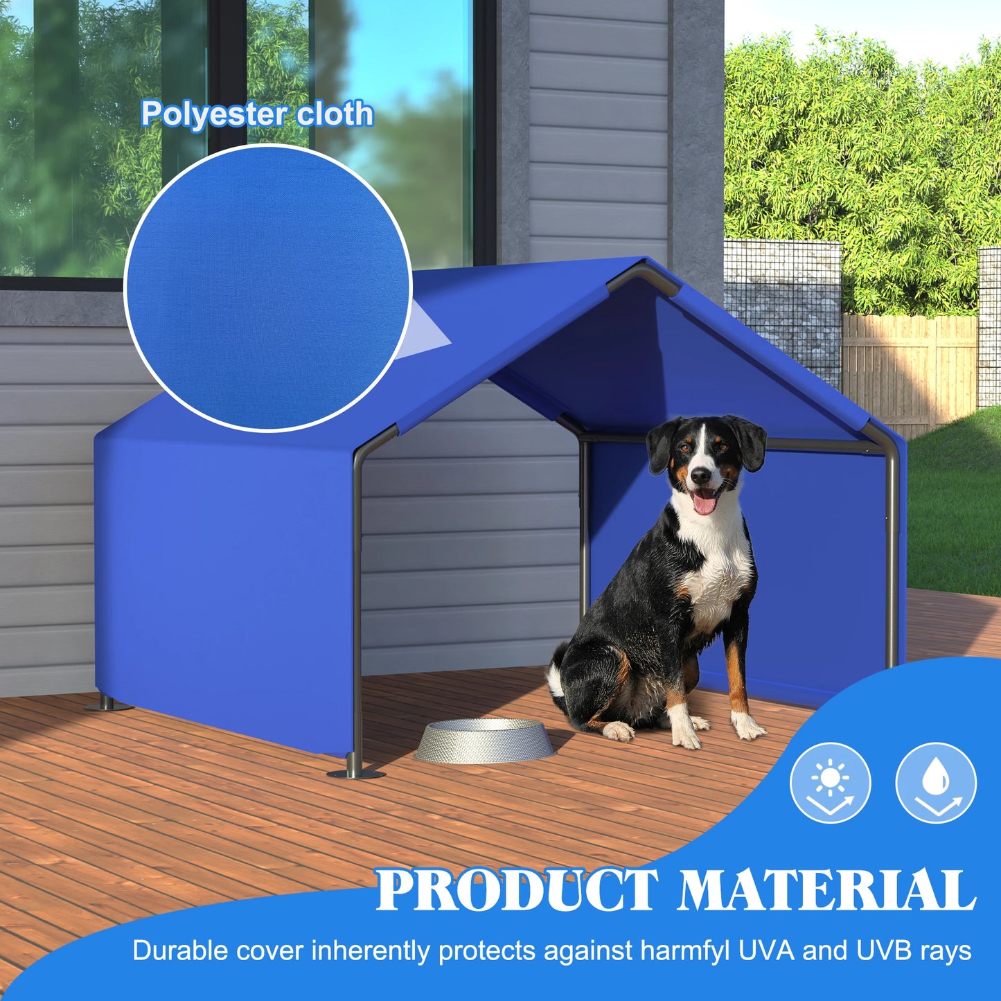 Dog Shade Shelter Outdoor Tent for Small Medium Dogs, Waterproof Sun Protection Pet House for Dogs, Small Animals and Livestock,