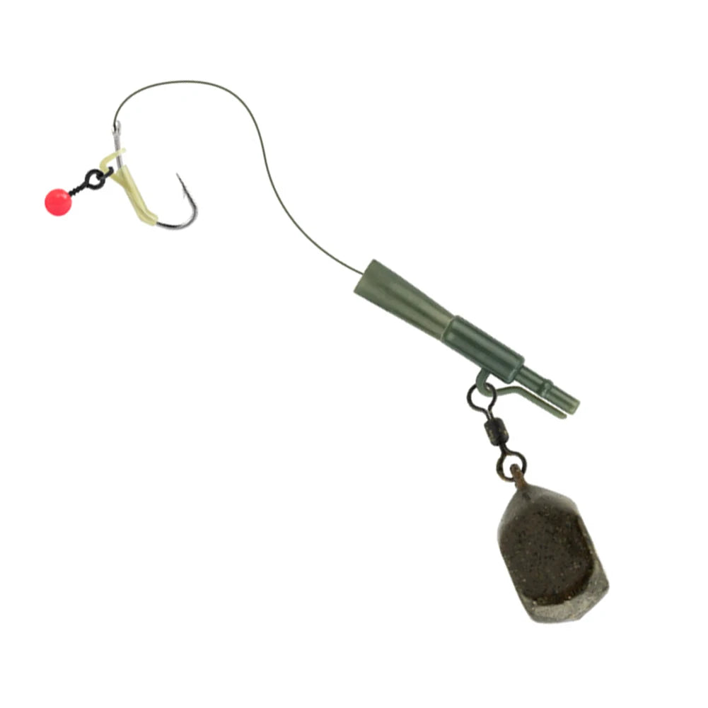 217Pcs Carp Fishing Accessories Set Clip Quick Change Snap Swivel Tail Sleeves Carp Fishing Terminal Fishing Accessories