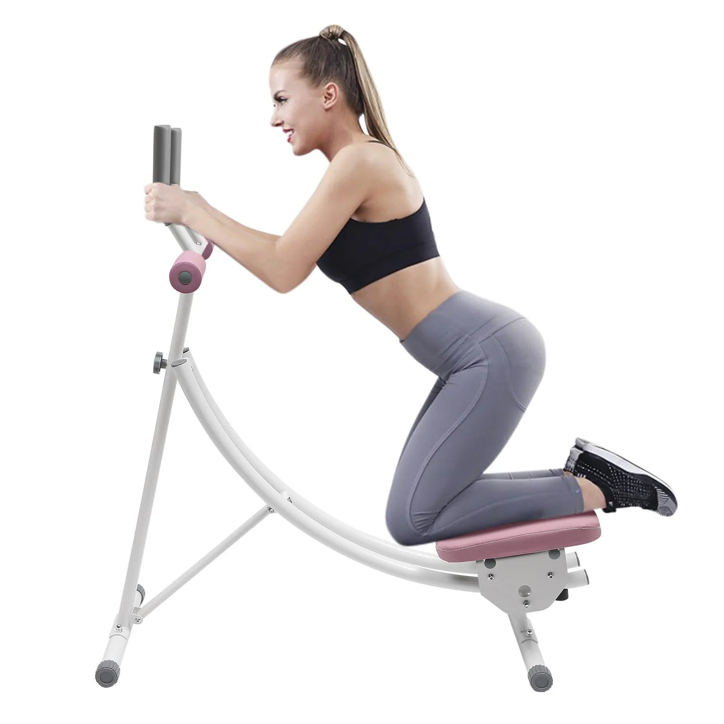 Ab Machine Coaster Abdominal Crunch Trainer for Home Gym Core Abdominal Workout