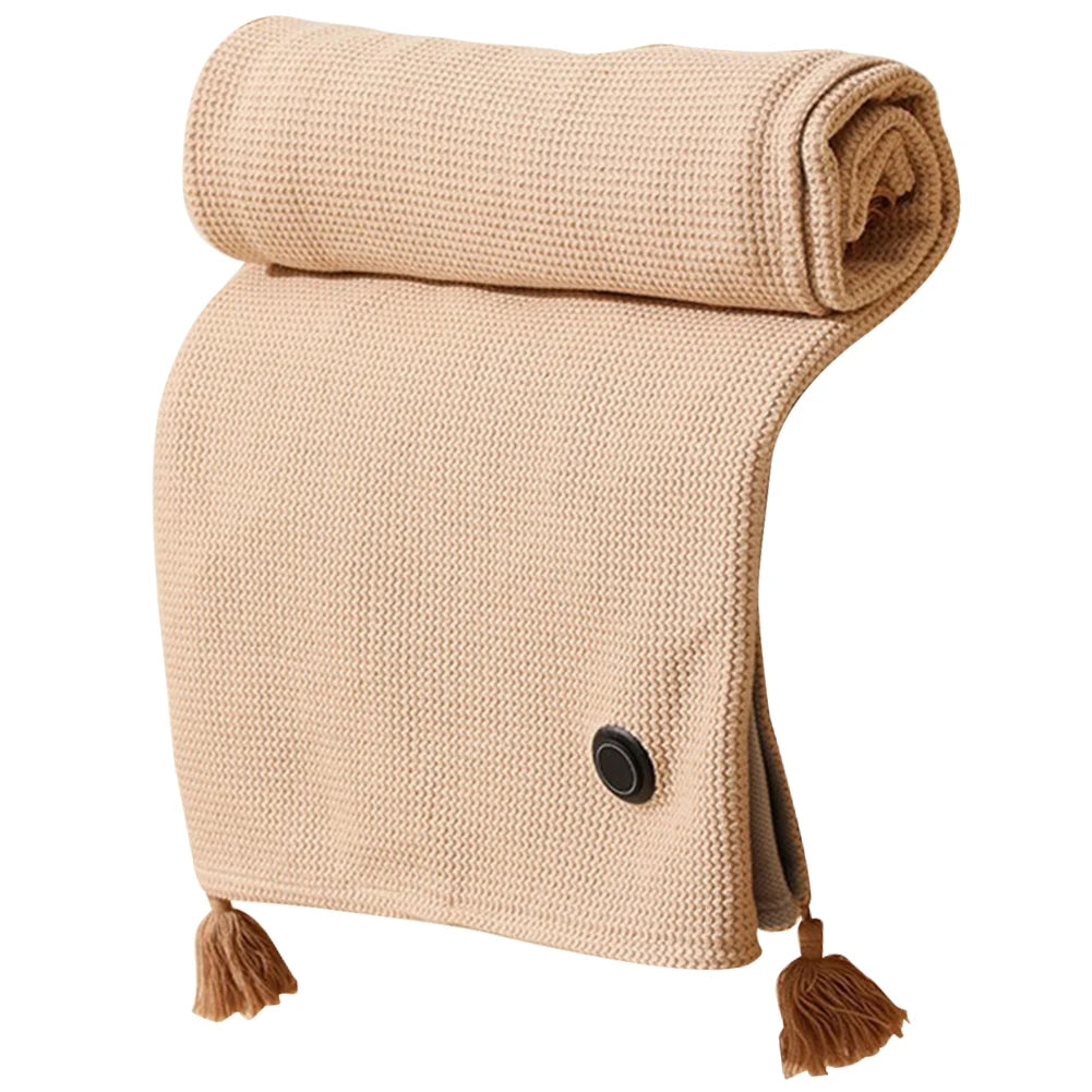 Wearable USB Heated Blanket Shawl 3 Heating Levels Heated Shawl Portable Body Warmer Blanket for Home Office