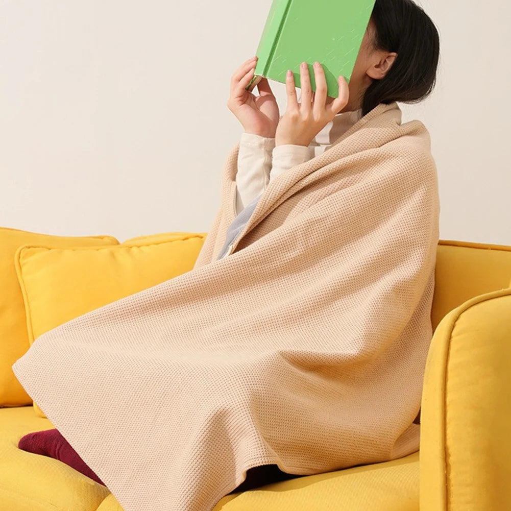 Wearable USB Heated Blanket Shawl 3 Heating Levels Heated Shawl Portable Body Warmer Blanket for Home Office