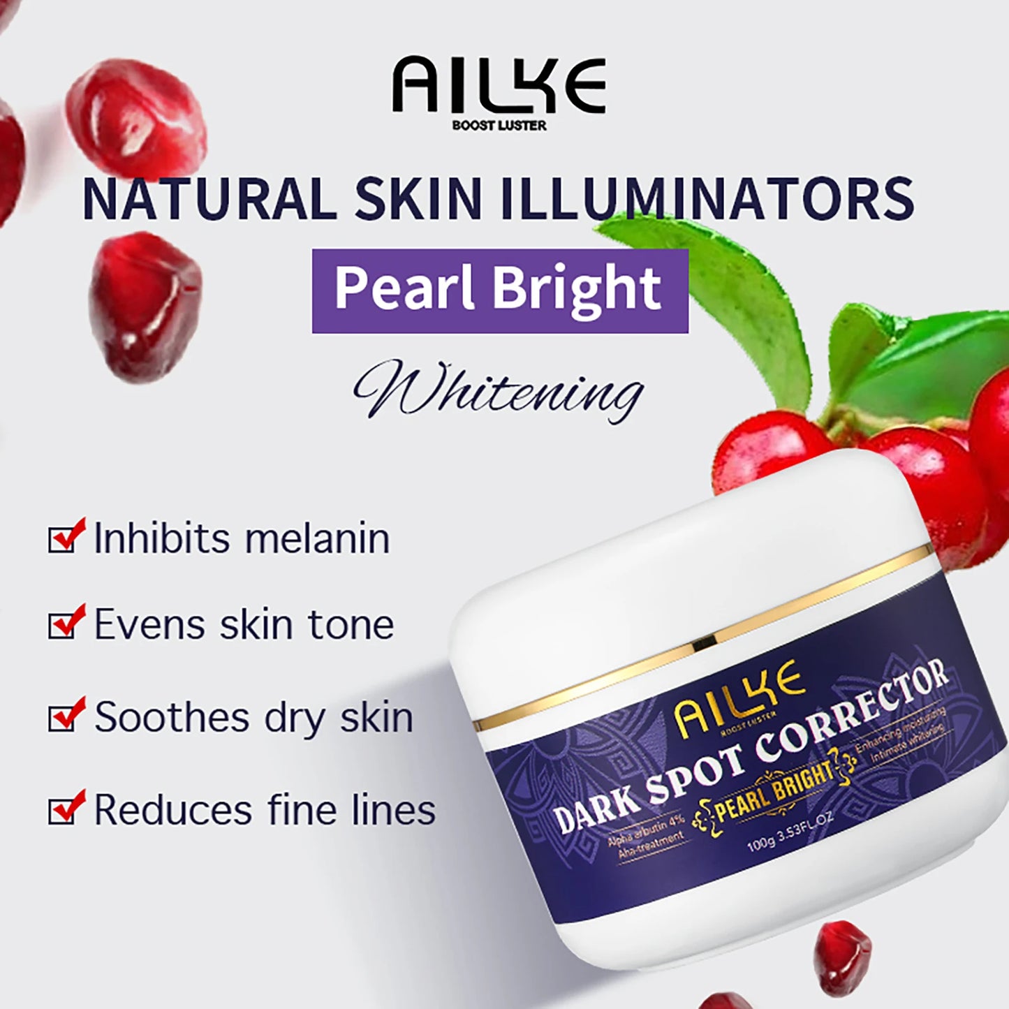 AILKE Reduce Melanin And Pigmentation Body Lotion, 24-Hour Moisturizing And Brightening Skin Tone, Huge Bottle With Pump 500ml