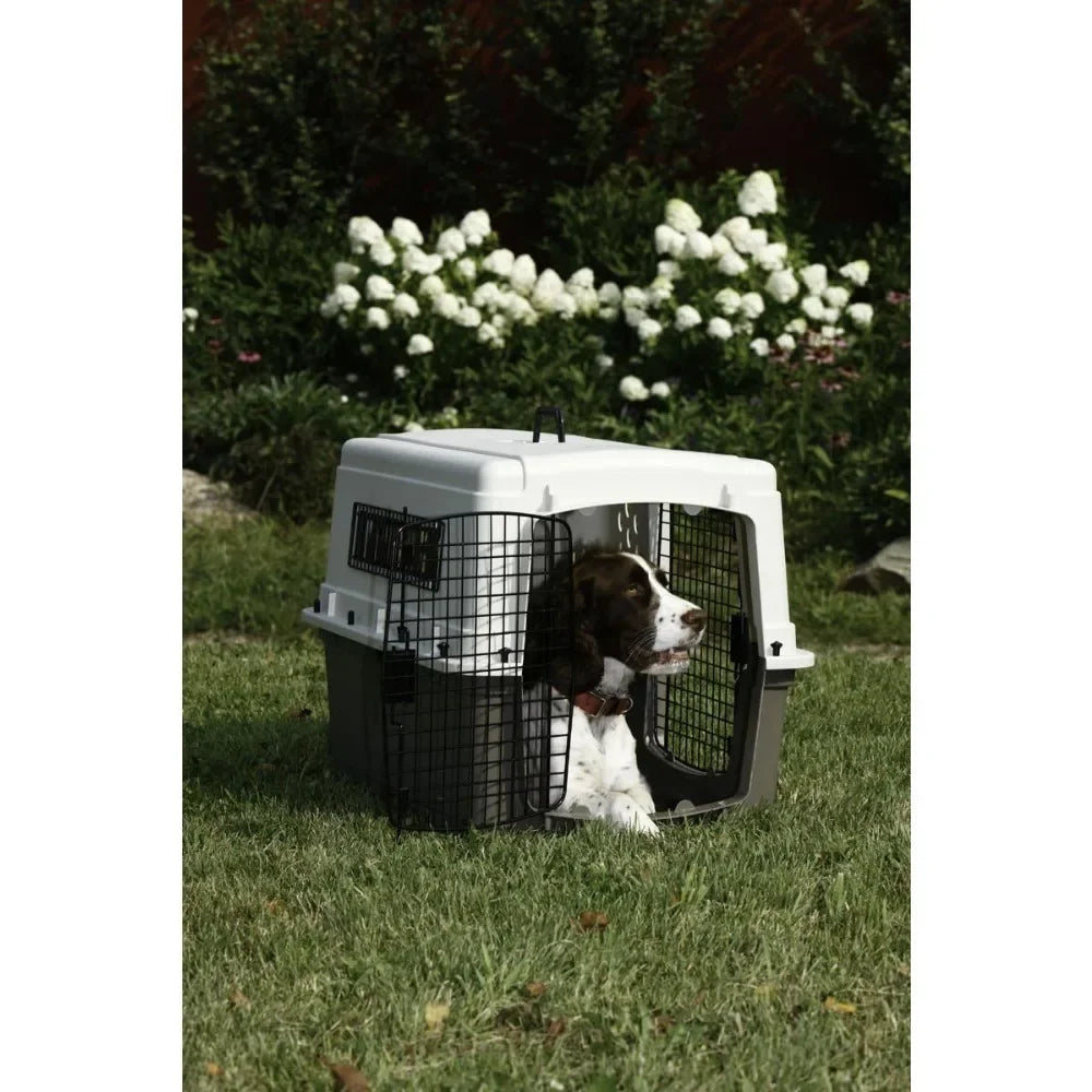 Two Door Dog Crate | Designed for Air Transport | Side Door Dog Kennel | Easy to Clean Pet Crate for Pets Up