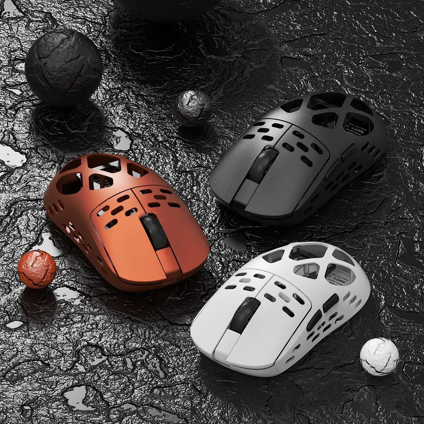 AJAZZAM3 Magnesium Alloy Mouse Lightweight Version PAW3950 Gaming Mouse Wireless Three Modes Black Mythology Transmission