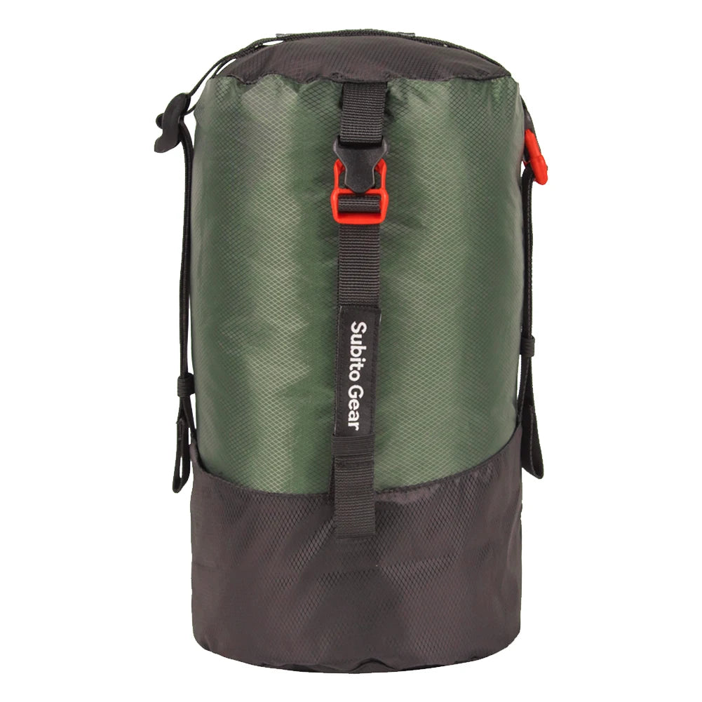 Sleeping Bag Compression Storage Bag Waterproof Ultralight Sleeping Bag Stuff Sack Large Capacity Space Saving for Down Jackets
