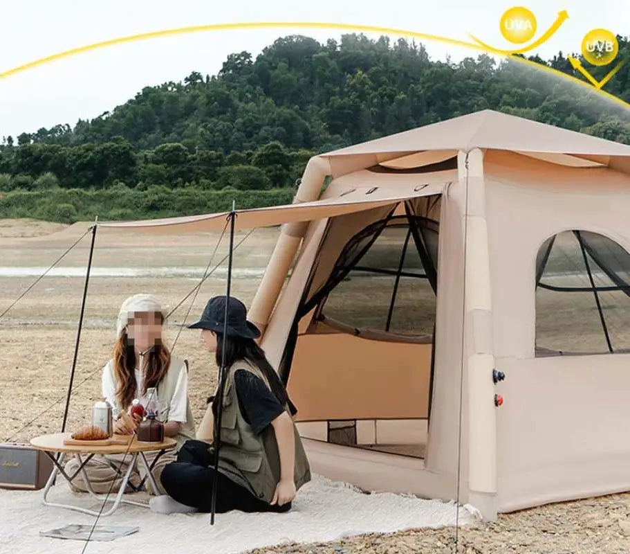 Quality Portable Fully Automatic Thickened Home Travel Inflatable Tent Waterproof Anti-UV Shade Beach Camping Oxford Cloth Tent