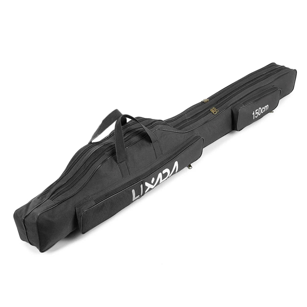 Lixada 100/130/150cm Fishing Bag Portable Folding Fishing Rod Reel Bag Fishing Tackle Carry Case Carrier Bag backpack fishing