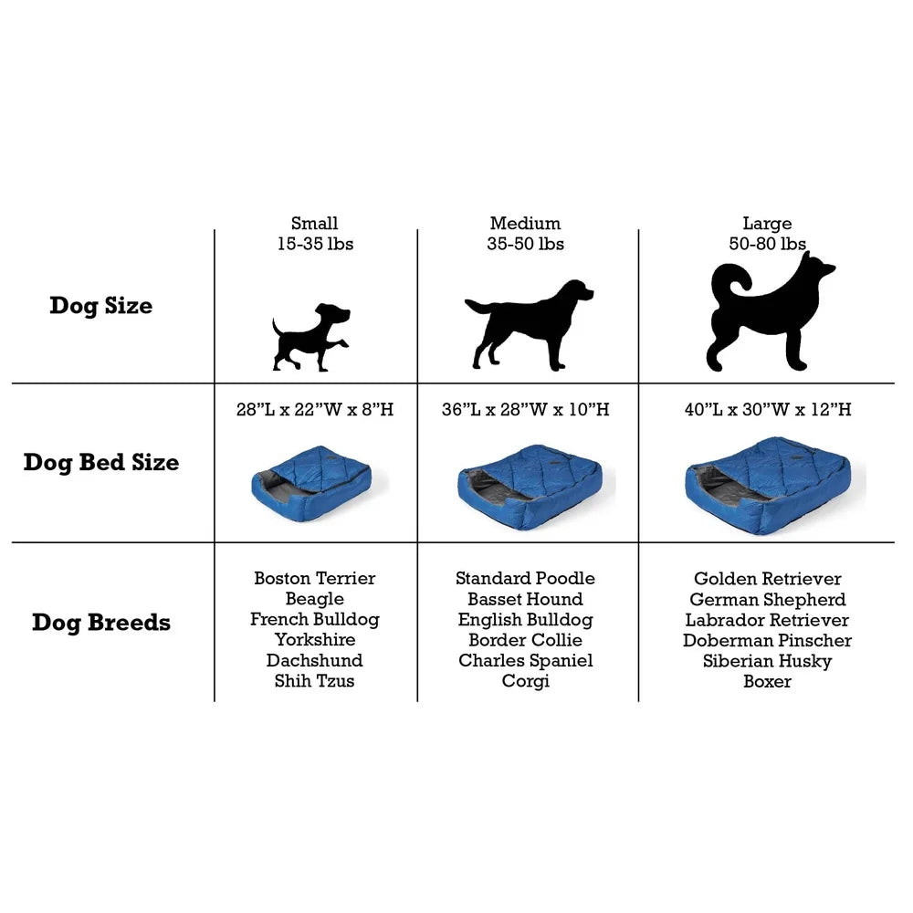 Zippered Pet Sleeping Bag Lightweight Travel Bed Small Large Dogs Cats Ideal Camping Hiking and Backpacking