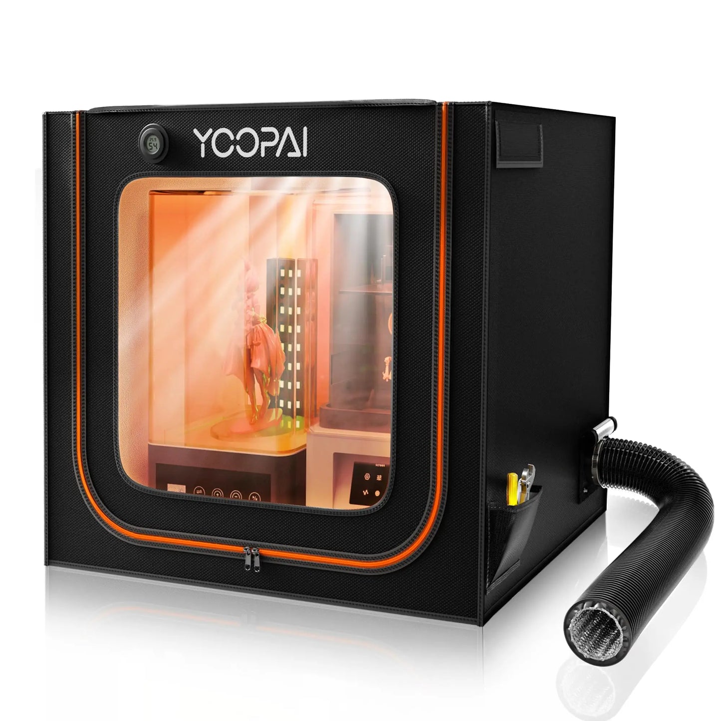 YOOPAI 3D Printer Enclosure 3D Printer Resin Enclosure UV For Creality and all 3D Printer Large size Ventilation Kit LED Light
