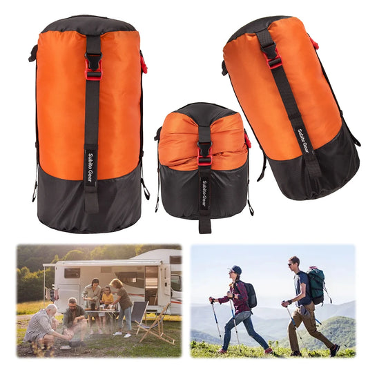 Sleeping Bag Compression Storage Bag Waterproof Ultralight Sleeping Bag Stuff Sack Large Capacity Space Saving for Down Jackets