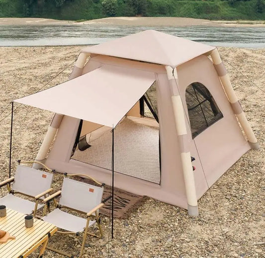 Quality Portable Fully Automatic Thickened Home Travel Inflatable Tent Waterproof Anti-UV Shade Beach Camping Oxford Cloth Tent