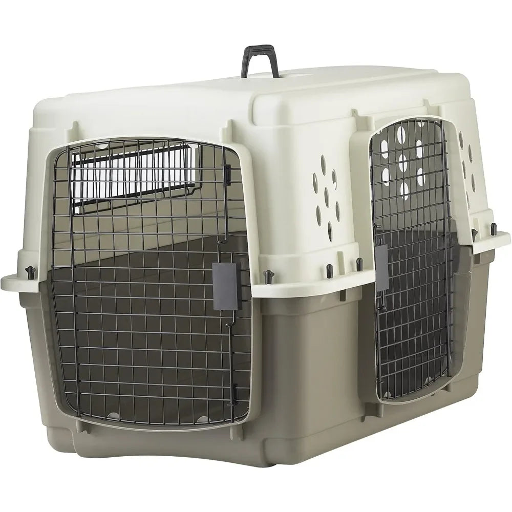 Two Door Dog Crate | Designed for Air Transport | Side Door Dog Kennel | Easy to Clean Pet Crate for Pets Up