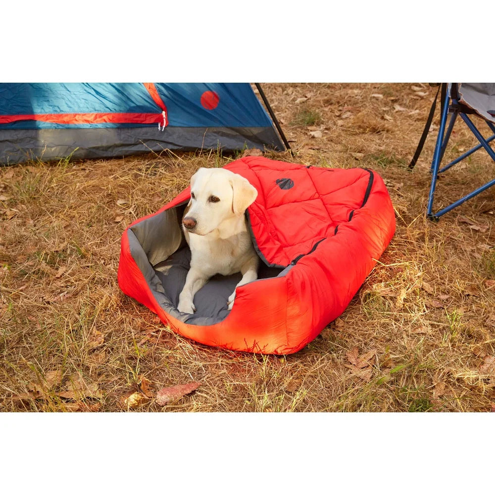 Zippered Pet Sleeping Bag Lightweight Travel Bed Small Large Dogs Cats Ideal Camping Hiking and Backpacking