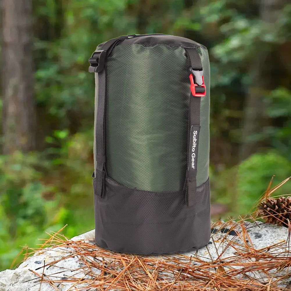 Sleeping Bag Compression Storage Bag Waterproof Ultralight Sleeping Bag Stuff Sack Large Capacity Space Saving for Down Jackets